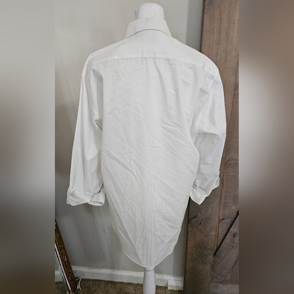 Vintage LAS OLAS Embroidered Button Down Shirt with Tropical Print White/gold. S - Picture 9 of 14